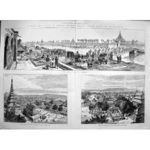   1886 MANDALAY BURMAH WATCH TOWER PALACE WESTERN GATE