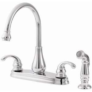 Price Pfister T36 4D Treviso High Arc Centerset Kitchen Faucet with 