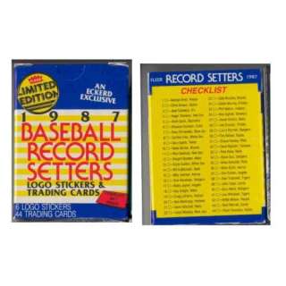  1987 Fleer Baseball Record Setters Box Set