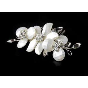  Classic Floral Swarovski Elements Bridal Comb Jewelry