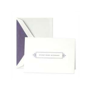  Letterpress Pearl White Informal Notes with Decorative 