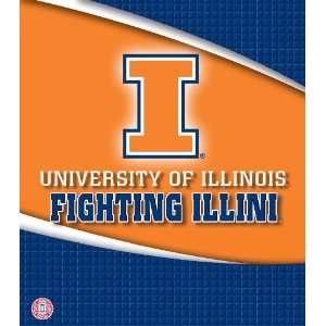   Fighting Illini 3 Ring Binder, 1 Inch (8180117)