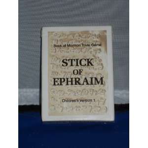  Book of Mormon Trivia Game Stick of Ephraim Toys & Games