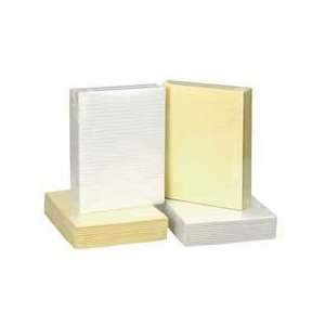  Gummed Top Pads, 8.5 x 11, Wide Ruled, canary, 50 Sheets 