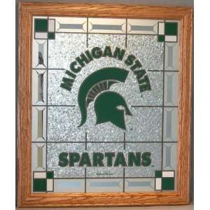  Michigan State Spartans 15 1/2 x 18 Wall Plaque Sports 