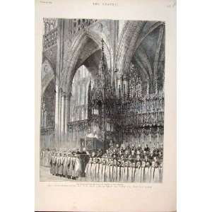    New Archbishop York Dean Chapter Minster Print 1891