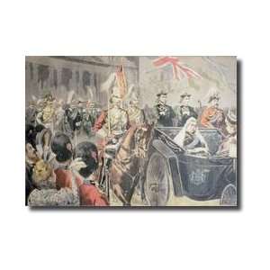 Jubilee Of The Queen Of England The Cortege Illustration From le Petit 