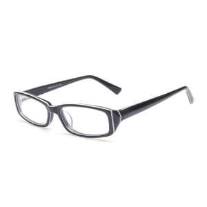  HT039 prescription eyeglasses (Black/White) Health 