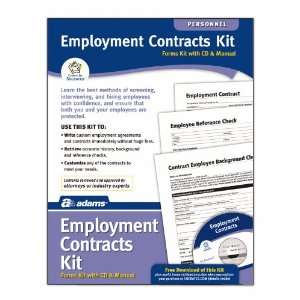  Adams Employment Contracts Kit, 8.88 x 11.69 Inch, White 