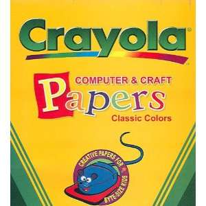   Crayola Classic Colors Computer & Craft Paper 6 Colors Toys & Games