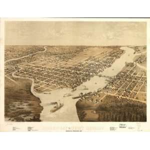  1867 Green Bay and Fort Howard, Brown Co., Wisconsin