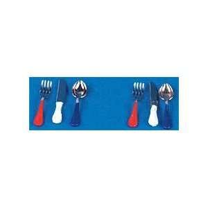 Miniature Red, White & Blue Flatware for Two sold at Miniatures 