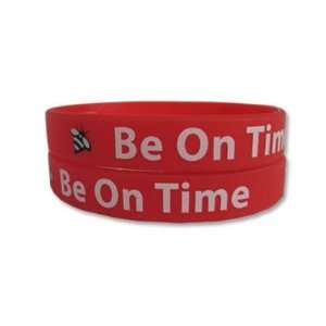  Be On Time Rubber Bracelet Wristband   Adult 8 Sports 