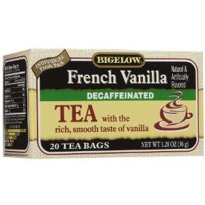 Bigelow Decaf French Vanilla Tea Bags Grocery & Gourmet Food