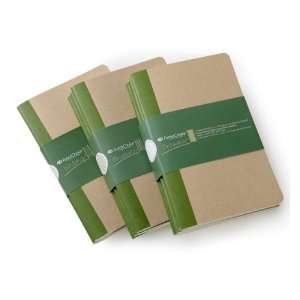   Small Kraft Flex Notebooks   Triple Set   Squared