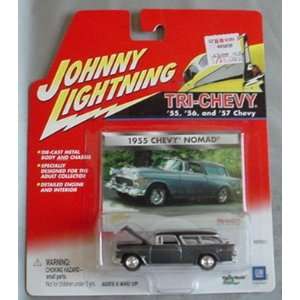   Johnny Lightning Tri Chevy 1955 Chevy Nomad Wagon GRAY Toys & Games