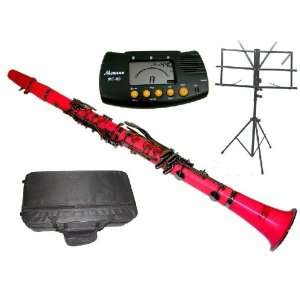   Pink Clarinet with Case+Metro Tuner+Music Stand Musical Instruments