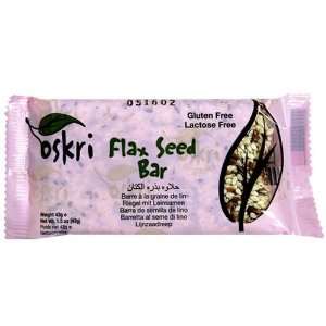 Oskri Flax Seed Bar, Gluten Free, 1.5 oz Bars, 20 ct  