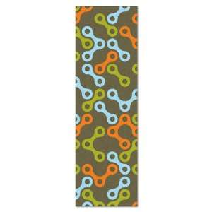  Links Runner Rug in Blue and Green