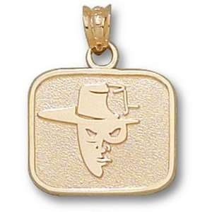  Texas Tech Red Raiders 1/2 Square Masked Rider Pendant 
