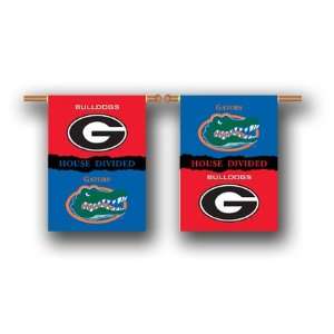  Georgia Bulldogs / Florida Gators House Divided 2 Sided 28 