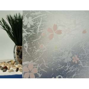  Frosted Privacy Flowers   36 wide x 1ft