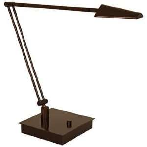   Ronin Angle Bronze Square Base LED Desk Lamp