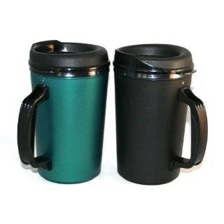  2 ThermoServ Foam Insulated Coffee Mugs 12 oz (1) Blue 