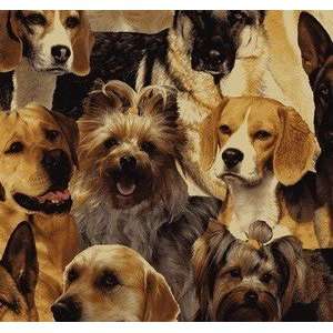  Allover Dogs Fleece Fabric Arts, Crafts & Sewing