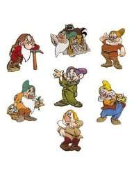 Walt Disney Snow White and The 7 Dwarfs Embroidered Iron On Applique 