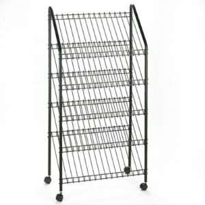  Mobile Literature Rack   Charcoal(sold individuall 