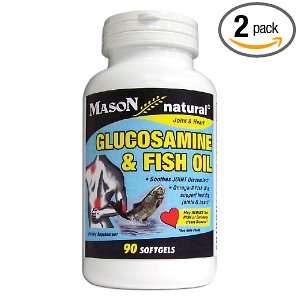 Mason Vitamins Glucosamine with Fish Oil Softgels, 90 Count Bottles 