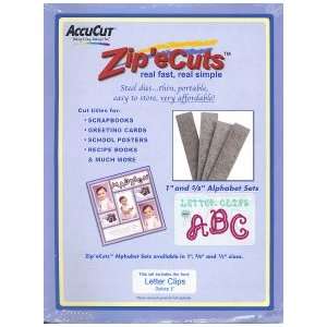  ZipeCuts Alphabet Die Set 1 Inch /Letter Clips