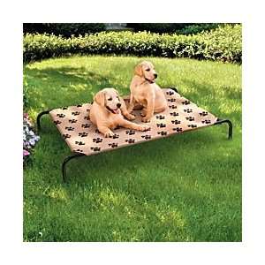  Indoor Outdoor Dog Bed Cover   Large   TAN PRINT 