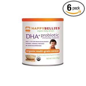 HAPPYBELLIES Organic Baby Cereals, DHA + Grocery & Gourmet Food