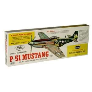 51B Mustang Warbird Balsa Kit Airplane by Guillows  Toys & Games 