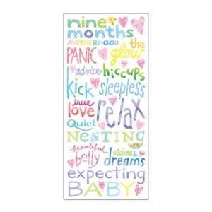  Creative Imaginations   Pregnancy Clear Stickers Arts 