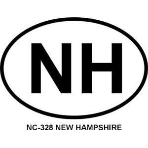 NEW HAMPSHIRE Oval Bumper Sticker