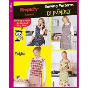   5525 Sewing Patterns For Dummies Use to Make Aprons   Sizes S, M, L