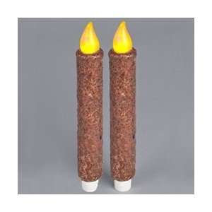  7.5 Primitive LED Candle Stick, French Vanilla Scent 