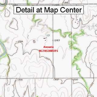 USGS Topographic Quadrangle Map   Assaria, Kansas (Folded/Waterproof)