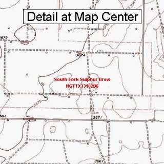  USGS Topographic Quadrangle Map   South Fork Sulphur Draw 