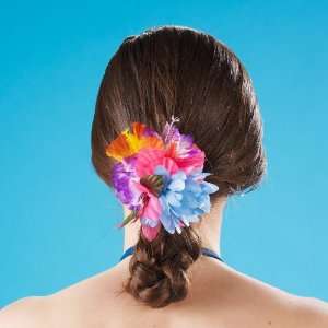  Lets Party By Amscan Rainbow Floral Hair Clip Everything 