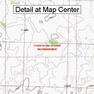  USGS Topographic Quadrangle Map   Crack in the Ground 