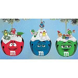  M&Ms Sleigh Bell Christmas Ornament (Set of 3) Everything 