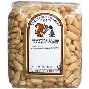 Blanched Almonds, Roasted & Salted, 16 Grocery & Gourmet Food