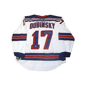   New York Rangers Brandon Dubinsky Autographed Authentic Jersey Sports