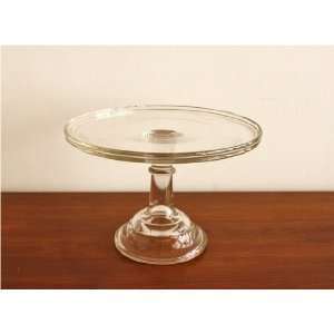  10 Crystal Clear Glass Bakers Cake Stand Plate Made in 
