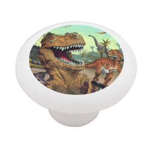Dinosaur Planet Decorative High Gloss Ceramic Drawer Knob