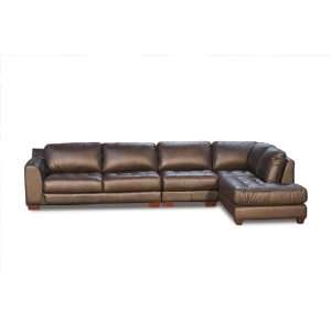 Diamond Sofa Zen Right Facing Chaise 2PC Sectional with Armless Chair 
